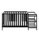 preview thumbnail 6 of 33, Storkcraft Pacific 4-in-1 Convertible Crib and Changer - 2 Open Shelves, Water-Resistant Vinyl Changing Pad with Safety Strap