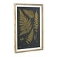 preview thumbnail 4 of 8, Wood and Glass Wall Decor With Fern, Black