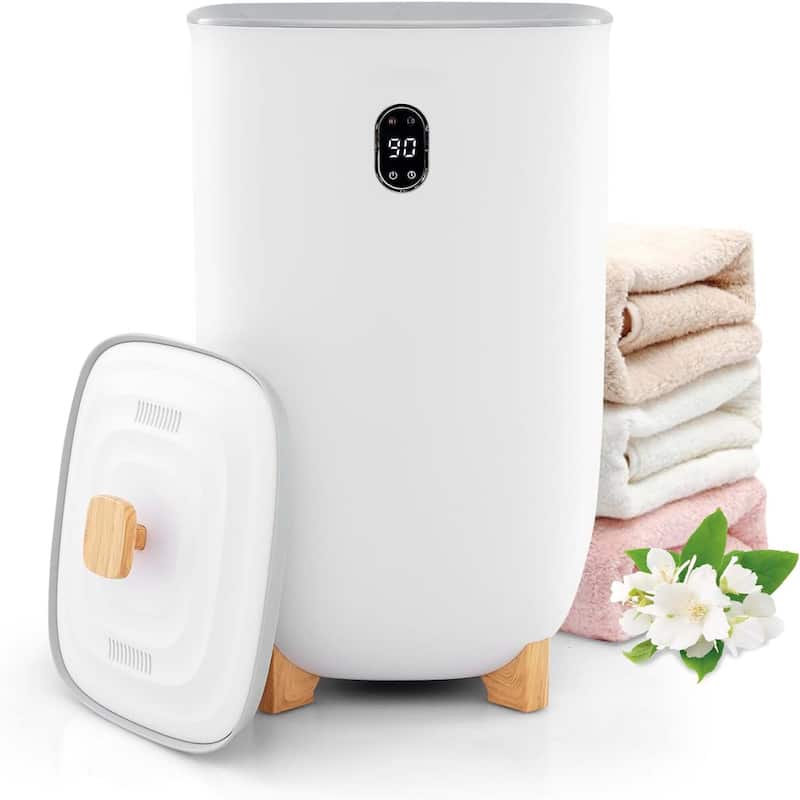 40L Large Towel Warmer Bucket Hot Towel Bucket for Bathroom Spa - White - White