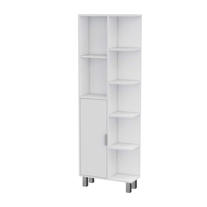 Shelf Linen Cabinet Suitable For Living Room,Office - White