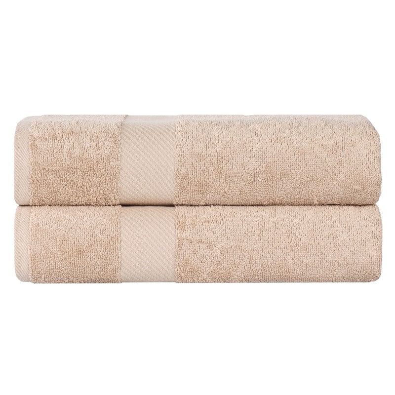Superior Luxury Solid Highly Absorbent Egyptian Cotton Bath Sheet Towel - (Set of 2)
