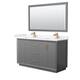 Option Dark Gray, Bronze Trim,Carrara Cultured Marble Top