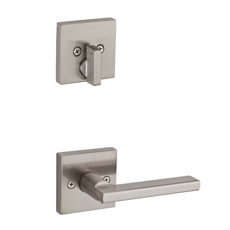 Kwikset 971HFLSQT Halifax Lever Keyed Entry Handleset Interior Pack