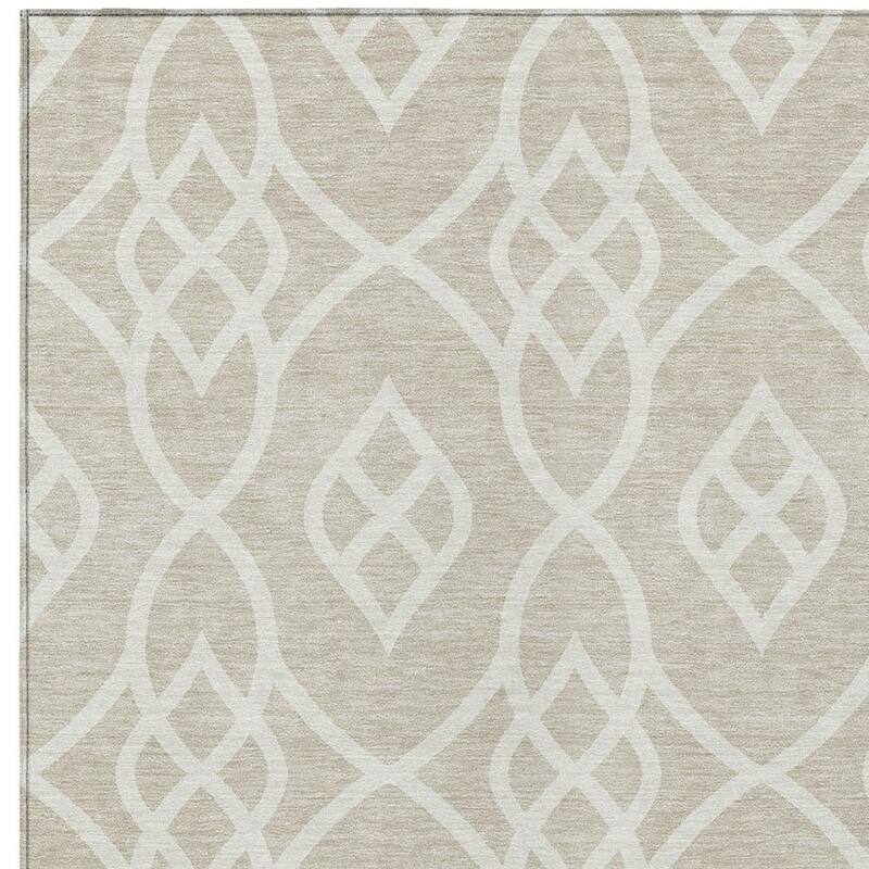 HomeRoots Trellis Transitional Rectangle Outdoor Rug