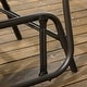 preview thumbnail 8 of 15, Outsunny Set of 2 Outdoor Glider Chairs, Porch & Patio Rockers for Deck with PE Rattan Seats, Steel Frames
