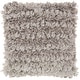 preview thumbnail 15 of 17, Mina Victory Paper Loop Shag Throw Pillow by Nourison Grey