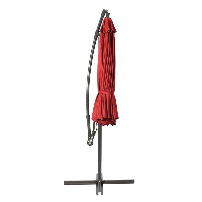 Weller 10-foot Offset Cantilever Hanging Patio Umbrella