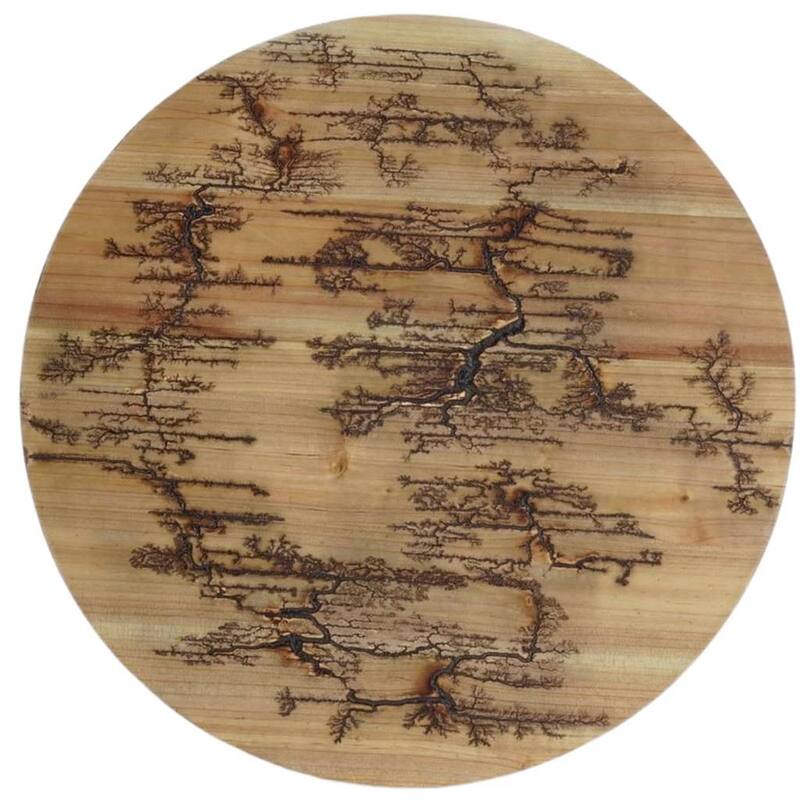 HomeRoots 18" X 18" Black And Brown Wood Hanging Wall Decor