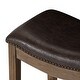 preview thumbnail 67 of 98, Maven Lane 31" Adrien Saddle Kitchen Bar Height Stool - N/A