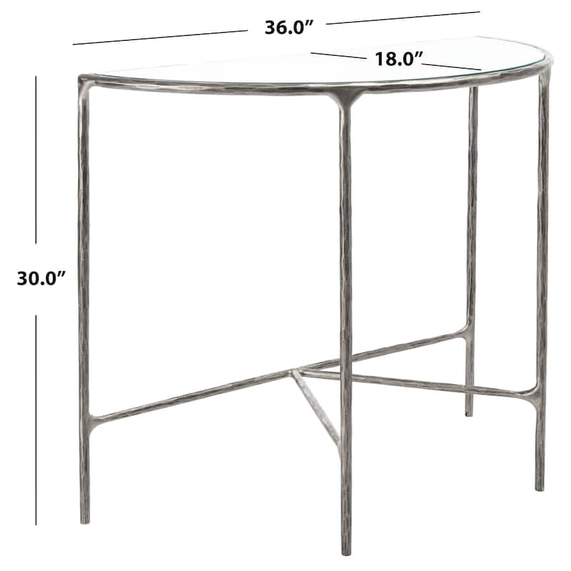 SAFAVIEH Couture Constanca Forged Metal Console Table - 36" W x 18" L x 30" H - 36"W x 18"D x 30"H