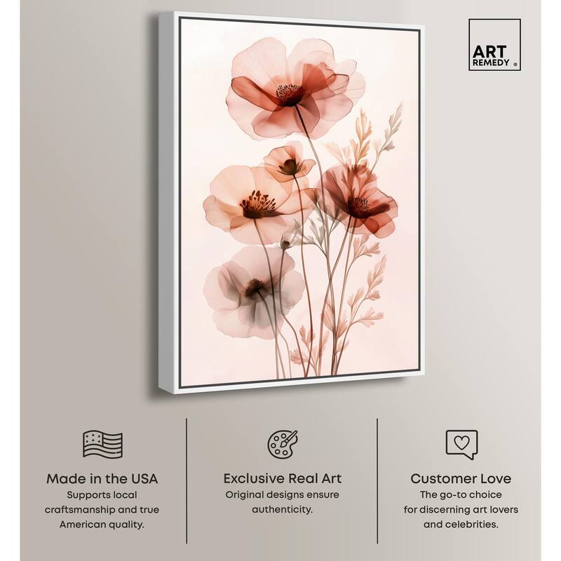 Petal Dye I Canvas by Art Remedy