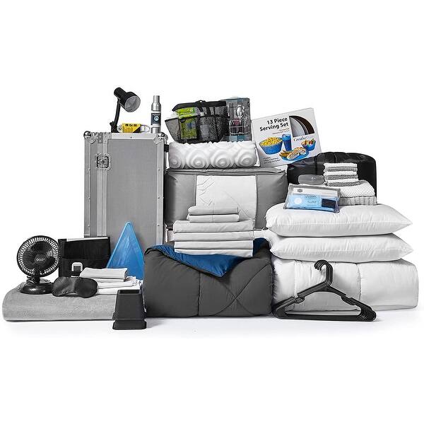 100% Complete Twin XL Bedding & Dorm Essentials Package