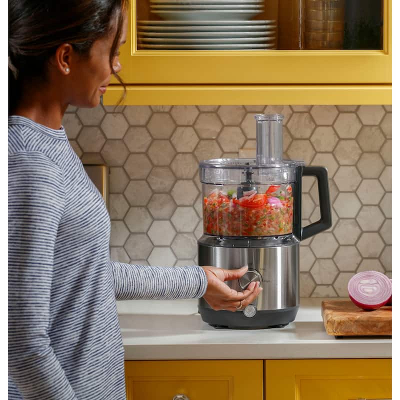 GE 12-Cup Food Processor with Accessories