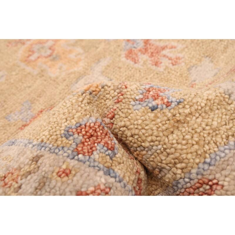 ECARPETGALLERY Hand-knotted Jules Serapi Khaki Wool Rug - 2'7 x 8'0