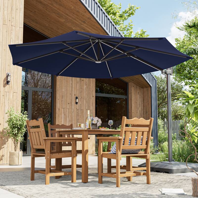 Outdoor 10FT Patio umbrella for Garden - Navy Blue