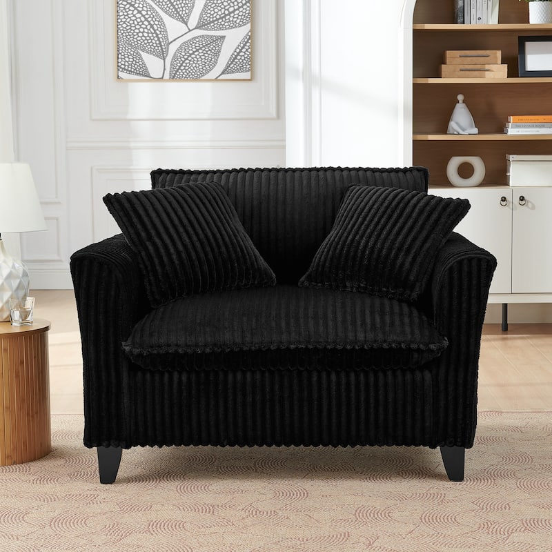 Lazy Sofa Chair, Comfortable Single-person Sofa Chair, with a Backrest and Soft seat Cushion, Having Armrests on Both Sides