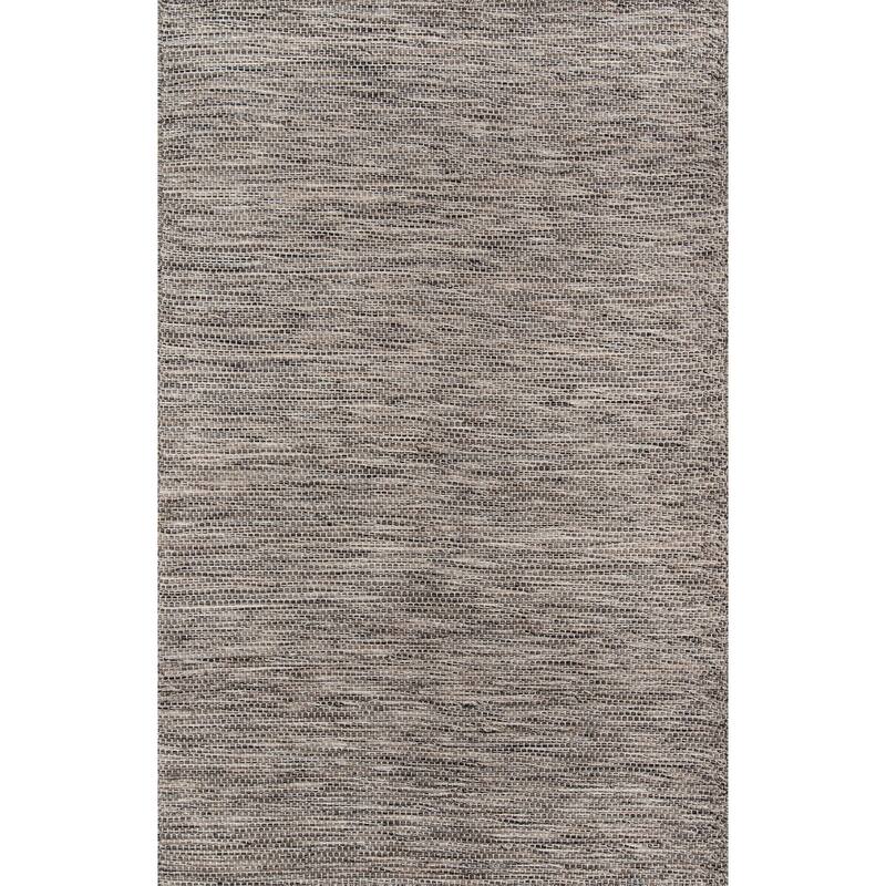 Momeni Mesa Hand Woven Wool Contemporary Abstract Area Rug - 3' 6" x 5' 6" - Natural Black - Runner/Rectangle