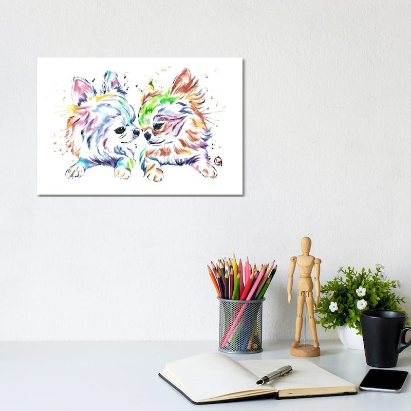 iCanvas "Chihuahua Love" by Lisa Whitehouse Canvas Print - 8x12x0.75