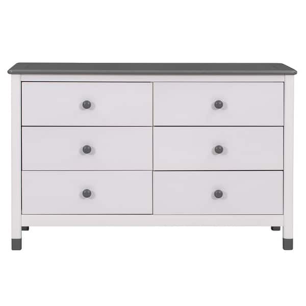fisher price misty grey dresser Wooden Storage with 6 Drawers,Storage Cabinet for kids Bedroom - Bed Bath & Beyond st pattys