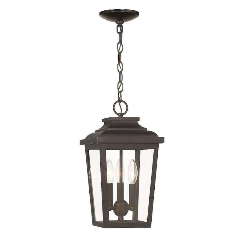 The Great Outdoors 72174-C Irvington Manor 3 Light 9" Wide Outdoor