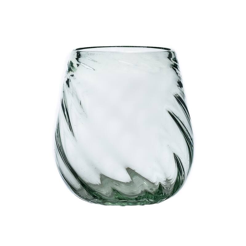 10 Strawberry Street Optic Swirl Handblown Mexican Glassware, Sets of 6