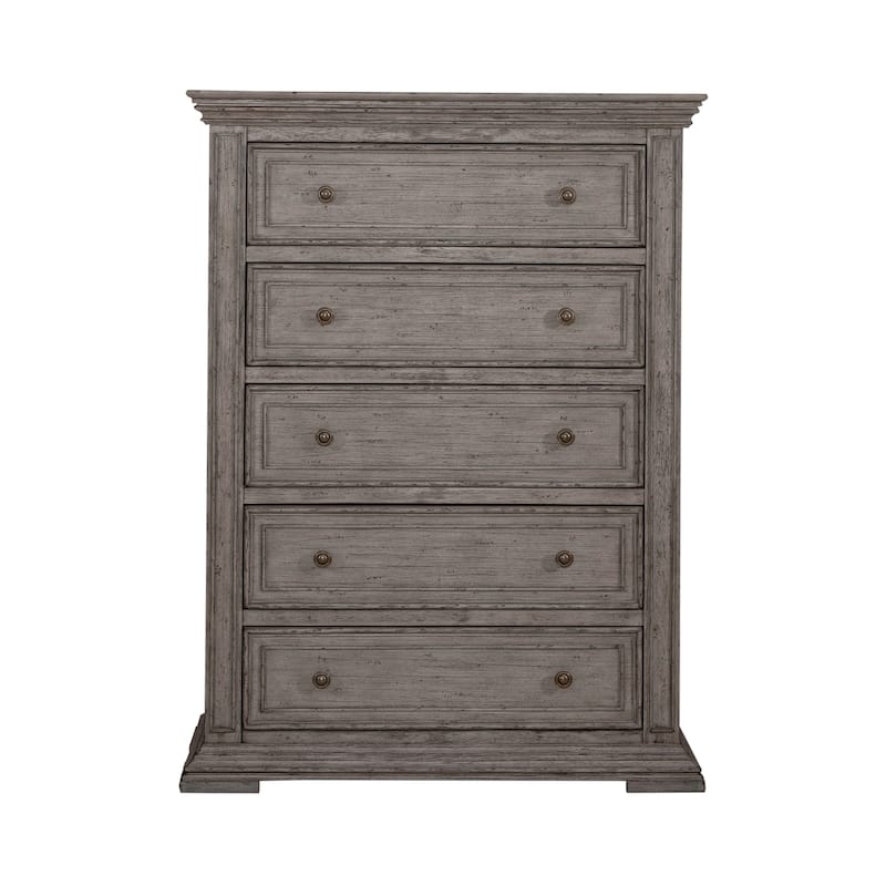 Liberty Furniture Big Valley Panel Bed, Dresser & Mirror, Chest , Night Stand- King or Queen