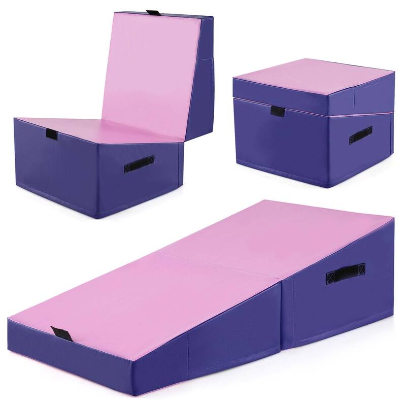 Costway Gymnastics Tumbling Mat Folding Incline Yoga Mat with Non-slip - See Details