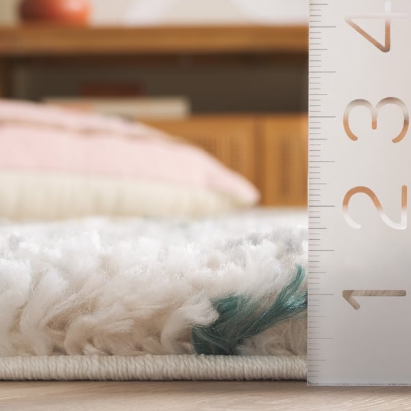 SAFAVIEH Fontana Shag Alja Modern Trellis 2-inch Thick Rug