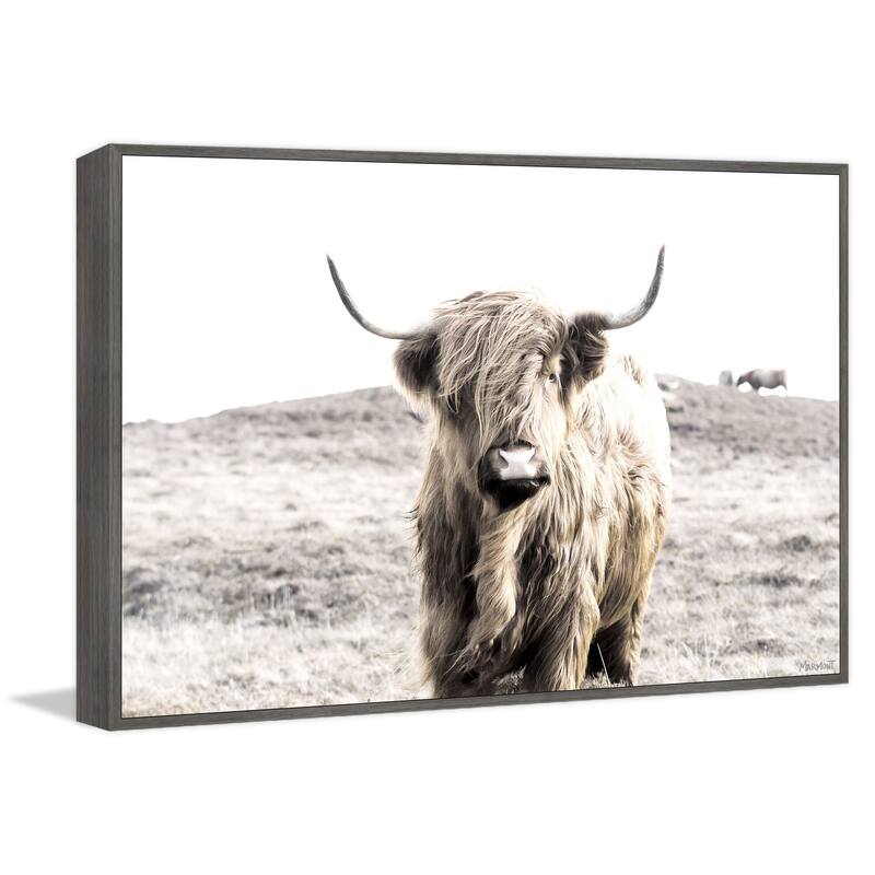 Middle of Nowhere Floater Framed Print on Canvas