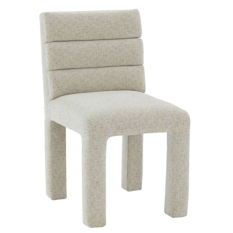 SAFAVIEH Couture Coby Channel Tufted Dining Chair - 19 In. W x 24 In. D x 34 In. H - 19"Wx24"Dx34"H