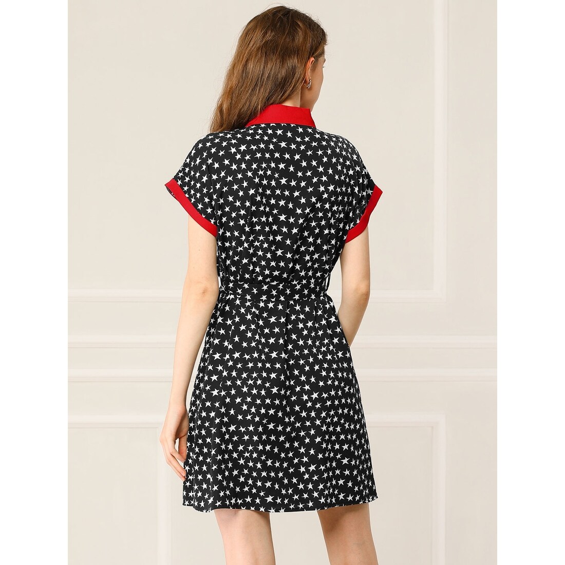 vintage button dress