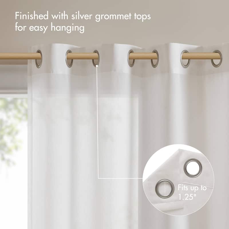 Madison Park Vera Burnout Printed Curtain Panel Single