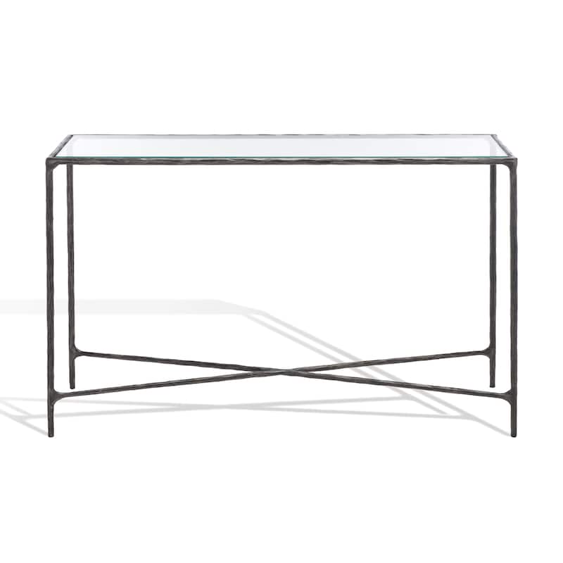 SAFAVIEH Couture Dorotea Forged Metal Rectangle Console Table - 48" W x 12" L x 30" H - 48"W x 12"D x 30"H