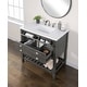 preview thumbnail 20 of 63, Monterey 37-inch Farmhouse Marble Solid Wood Bathroom Vanity
