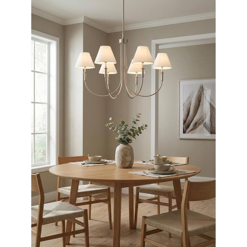 Livabliss Montclaire Modern Chandelier - Nickel