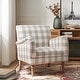 preview thumbnail 31 of 43, HULALA HOME Mandan 29.5" Wide Farmhouse Accent Armchair with Solid Wood Legs