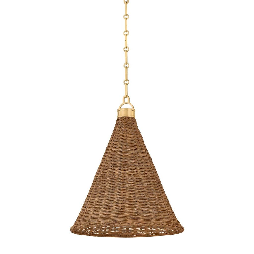 Hudson Valley Lighting MDS2102 Kensington 15" Wide Pendant with Walnut