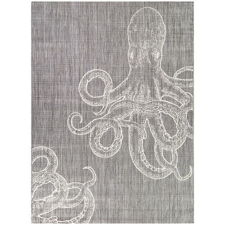 Octavius Coastal Octopus Area Rug - Bed Bath & Beyond - 37906255