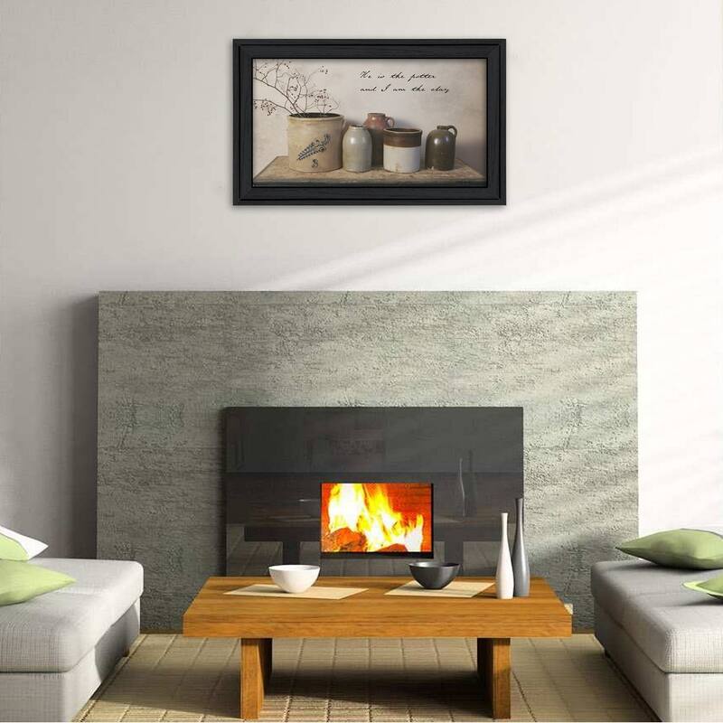 TrendyDecor4U Traditional "He is the Potter" Framed Print Wall Art by Billy Jacobs