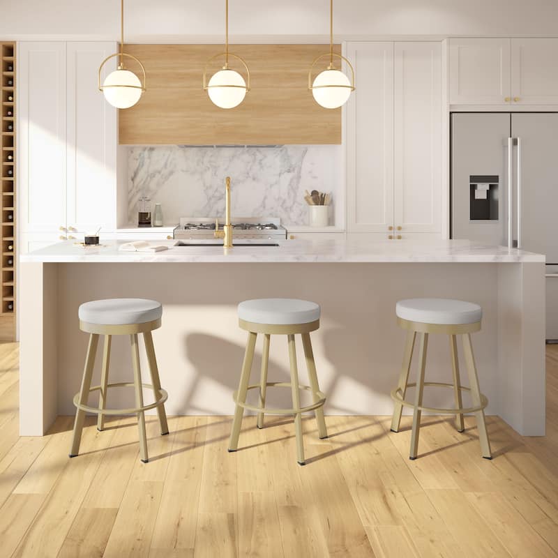 Amisco Swice Swivel Counter Stool with Metal Legs