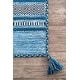 preview thumbnail 4 of 18, Nuloom Contemporary Flatweave Handmade Diamond Bands Solid Area Rug