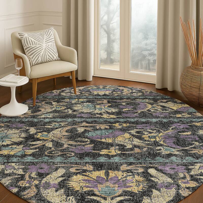 Machine Washable Indoor/ Outdoor Global Alix Chantille Rug