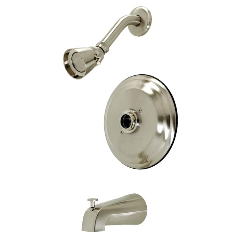 Kingston Brass Tub and Shower Trim Package with 1.8 GPM Multi Function - Brushed Nickel