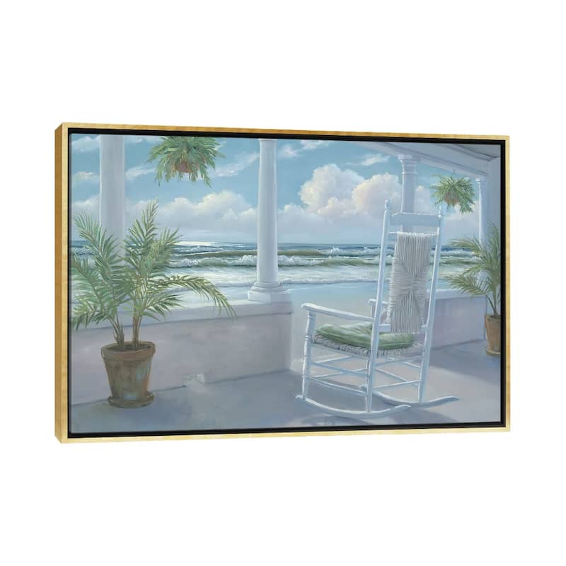 iCanvas "Coastal Porch I" by Georgia Janisse Framed Canvas Print - Gold - 18x26