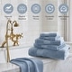 preview thumbnail 9 of 12, Madison Park Signature Turkish 100% Cotton Oversized Quick Dry Highly Absorbent 6-Piece Towel Set