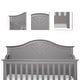 preview thumbnail 5 of 3, Dream On Me Ella 5 in 1 Convertible Crib - Storm Grey