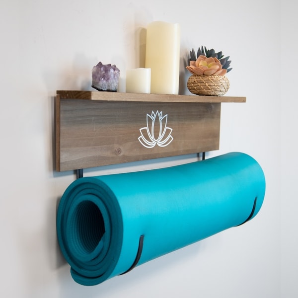 yoga mat holder wall