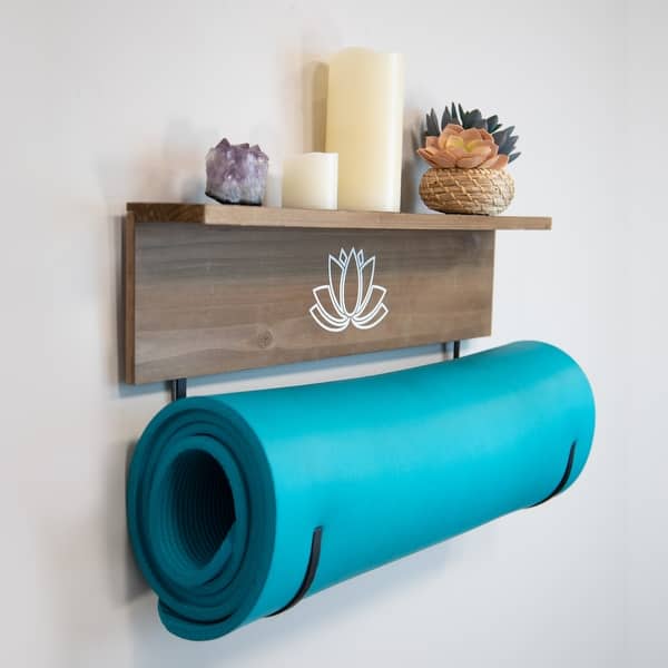 Stratton Home Decor Yoga Mat Holder Wall Shelf - 24.00 X 3.50 X 13.00 - Bed  Bath & Beyond - 31945492