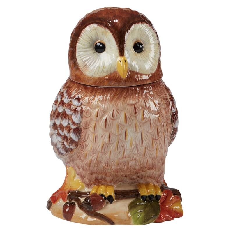 Certified International Pine Forest 60 oz. 3-D Cookie Jar