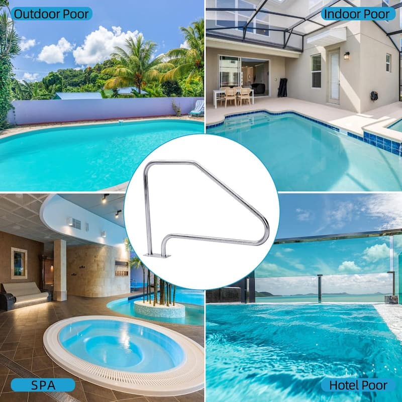 Pool Handail -304 Stainless Steel Pool Ailings Fo Ingound